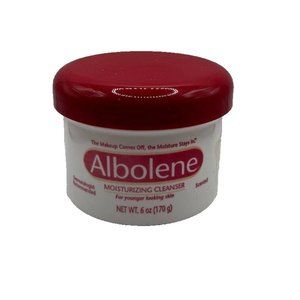 NEW Albolene Moisturizing Cleanser Red Jar  6 oz Scented Discontinued HTF